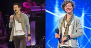Harry Styles usa mesmo look da audição do “X-Factor” em show em Nova York