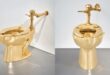 Vaso sanitário feito com mais de 100 kg de ouro maciço é leiloado por US$ 10 milhões